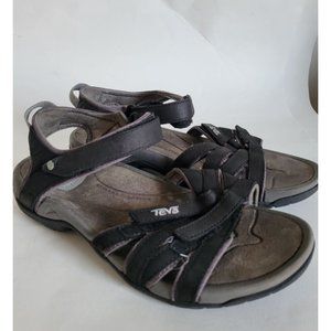 Teva Tirra women Black hiking strappy sneakers size 8